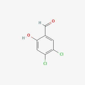 Chemical structure of 4,5-Dichlorosalicylaldehyde