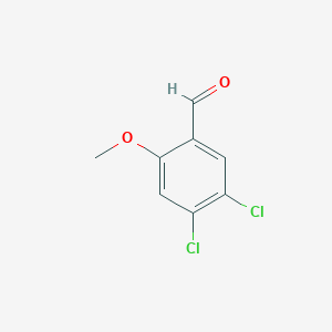 Chemical structure of 4,5-Dichloro-2-methoxybenzaldehyde