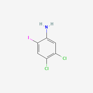 Chemical structure of 4,5-Dichloro-2-iodoaniline