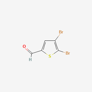 Chemical structure of 4,5-Dibromothiophene-2-carbaldehyde