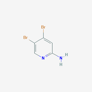 Chemical structure of 4,5-Dibromopyridin-2-amine