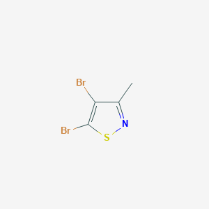 Chemical structure of 4,5-Dibromo-3-methylisothiazole