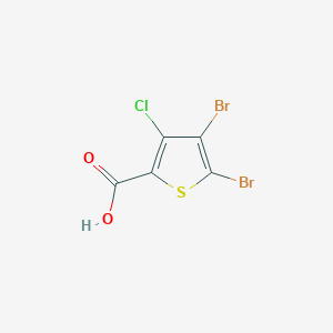 Chemical structure of 4,5-Dibromo-3-chlorothiophene-2-carboxylic acid