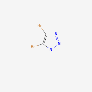 Chemical structure of 4,5-Dibromo-1-methyl-1,2,3-triazole