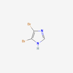 Chemical structure of 4,5-Dibromo-1H-imidazole