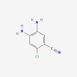 Chemical structure of 4,5-Diamino-2-chlorobenzonitrile
