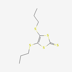 Chemical structure of 4,5-Bis(propylthio)-1,3-dithiole-2-thione
