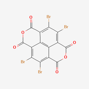 Chemical structure of 4,5,9,10-Tetrabromoisochromeno[6,5,4-def]isochromene-1,3,6,8-tetraone