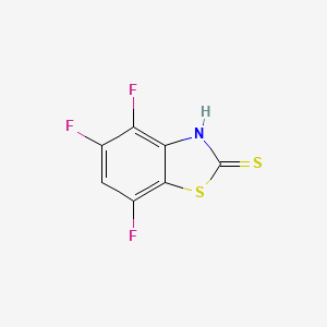 Chemical structure of 4,5,7-Trifluorobenzo[d]thiazole-2(3H)-thione