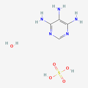 Chemical structure of 4,5,6-Triaminopyrimidine Sulfate Hydrate