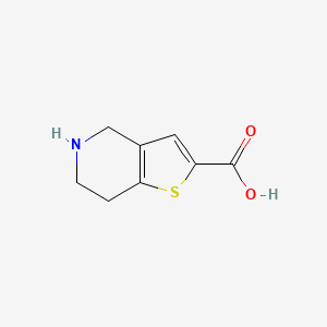 Chemical structure of 4,5,6,7-Tetrahydrothieno[3,2-c]pyridine-2-carboxylic acid