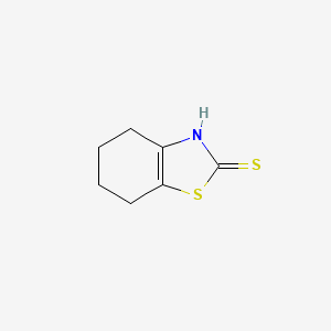 Chemical structure of 4,5,6,7-Tetrahydrobenzo[d]thiazole-2-thiol