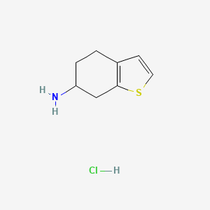 Chemical structure of 4,5,6,7-Tetrahydrobenzo[b]thiophen-6-amine hydrochloride