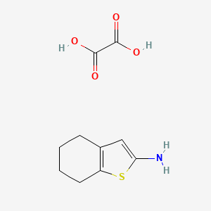 Chemical structure of 4,5,6,7-Tetrahydrobenzo[b]thiophen-2-amine oxalate