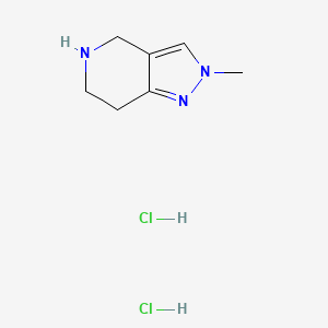 Chemical structure of 4,5,6,7-Tetrahydro-2-methyl-2H-pyrazolo[4,3-c]pyridine dihydrochloride
