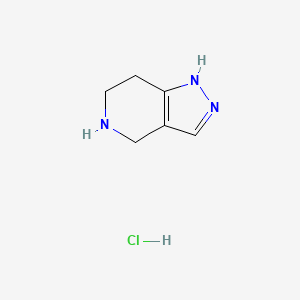 Chemical structure of 4,5,6,7-Tetrahydro-1H-pyrazolo[4,3-c]pyridine hydrochloride