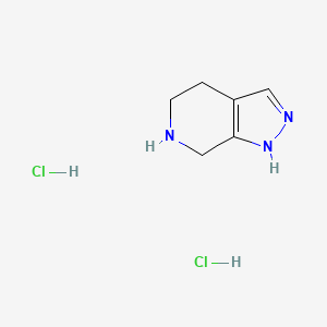 Chemical structure of 4,5,6,7-Tetrahydro-1H-pyrazolo[3,4-c]pyridine Dihydrochloride