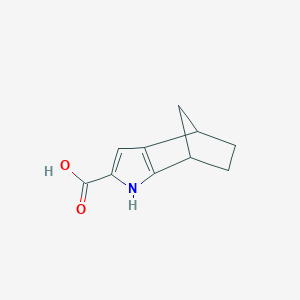 Chemical structure of 4,5,6,7-Tetrahydro-1H-4,7-methanoindole-2-carboxylic acid