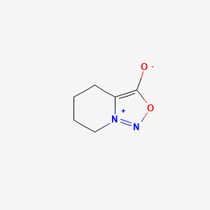 Chemical structure of 4,5,6,7-Tetrahydro-[1,2,3]oxadiazolo[3,4-a]pyridin-8-ium-3-olate