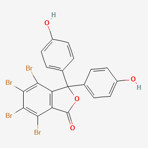 Chemical structure of 4,5,6,7-Tetrabromophenolphthalein