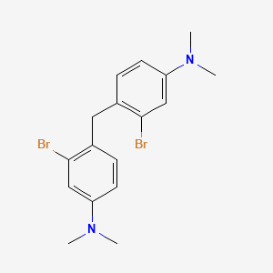 Chemical structure of 4,4'-Methylenebis(3-bromo-n,n-dimethylanilinE)