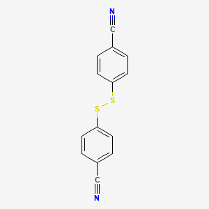 Chemical structure of Bis(4-cyanophenyl) disulfide