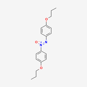 Chemical structure of 4,4'-Dipropoxyazoxybenzene