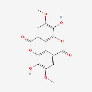 Chemical structure of 4,4'-Di-O-methylellagic acid