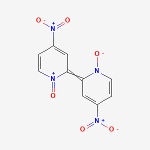 Chemical structure of 4,4-dinitro-2,2-bipyridine N,N-dioxide