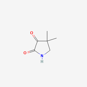 Chemical structure of 4,4-Dimethylpyrrolidine-2,3-dione