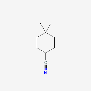 Chemical structure of 4,4-Dimethylcyclohexane-1-carbonitrile