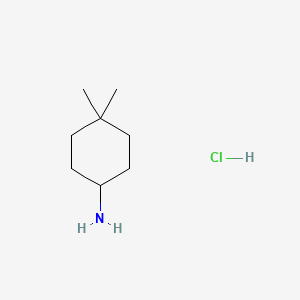 Chemical structure of 4,4-Dimethylcyclohexanamine hydrochloride