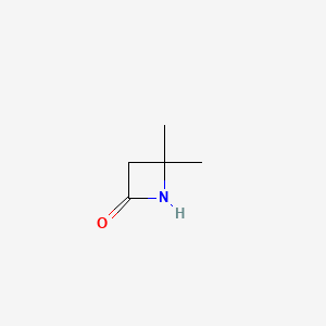 Chemical structure of 4,4-Dimethylazetidin-2-one