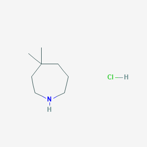 Chemical structure of 4,4-Dimethylazepane hydrochloride