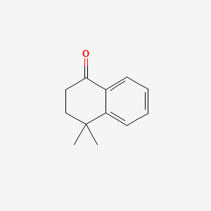 Chemical structure of 4,4-Dimethyl-3,4-dihydronaphthalen-1(2H)-one