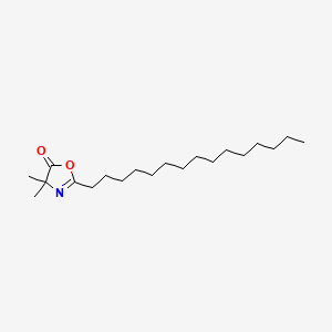 Chemical structure of 4,4-Dimethyl-2-pentadecyloxazol-5(4H)-one