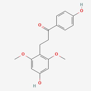 Chemical structure of 4,4'-Dihydroxy-2,6-dimethoxydihydrochalcone