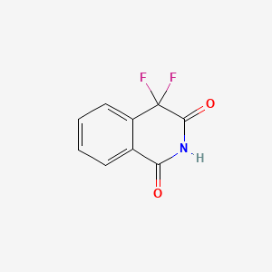 Chemical structure of 4,4-Difluoroisoquinoline-1,3(2H,4H)-dione
