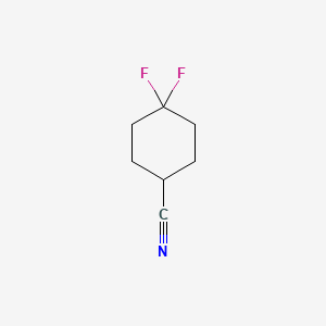 Chemical structure of 4,4-Difluorocyclohexanecarbonitrile