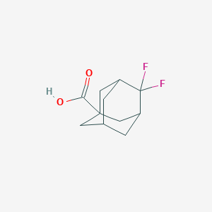 Chemical structure of 4,4-DIFLUOROADAMANTANE-1-CARBOXYLIC ACID