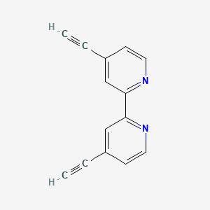 Chemical structure of 4,4'-Diethynyl-2,2'-bipyridine