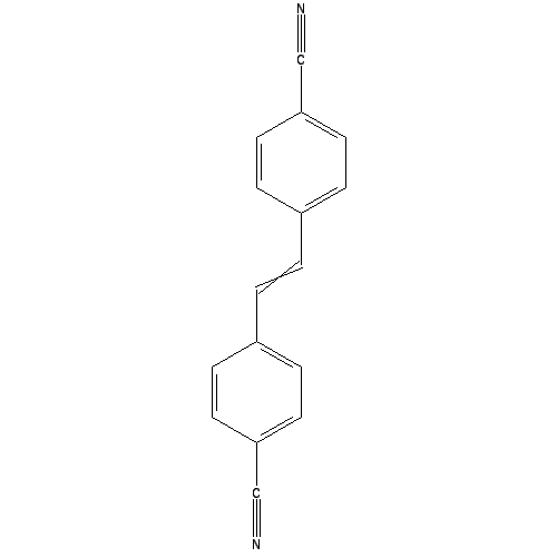 Chemical structure of 4,4'-Dicyanostilbene