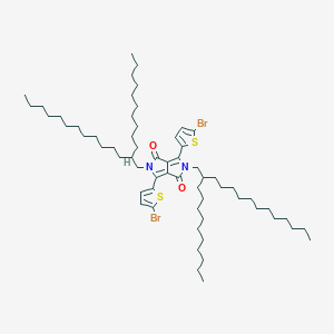 Chemical structure of 4,4'-Dibutoxy-2,2'-bis(trimethylstannyl)-5,5'-bithiazol