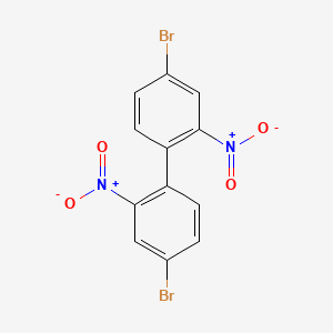 Chemical structure of 4,4'-Dibromo-2,2'-dinitro-1,1'-biphenyl