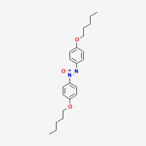 Chemical structure of 4,4'-Diamyloxyazoxybenzene
