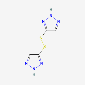 Chemical structure of 4,4'-Di(1,2,3-triazolyl) Disulfide Hydrate