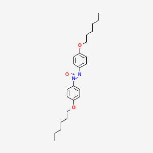 Chemical structure of 4,4'-Bis(hexyloxy)azoxybenzene
