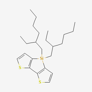 Chemical structure of 4,4-Di-2-ethylhexyl-dithieno[3,2-b:2',3'-d]silole
