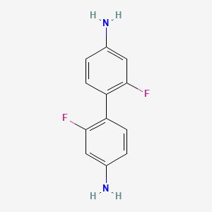 Chemical structure of 4,4’-Diamino-2,2’-difluorobiphenyl