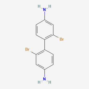 Chemical structure of 4,4’-Diamino-2,2’-dibromobiphenyl